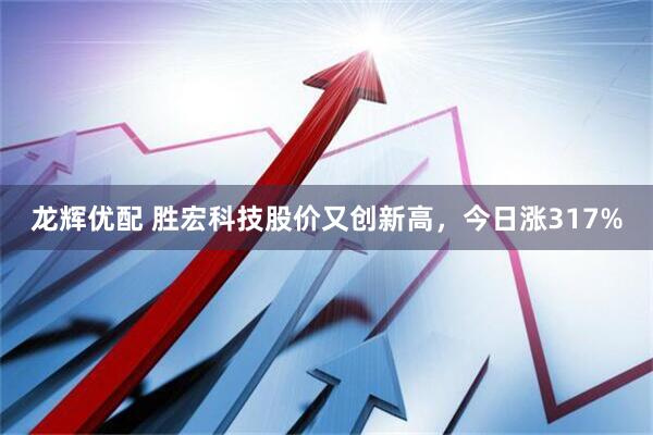 龙辉优配 胜宏科技股价又创新高，今日涨317%