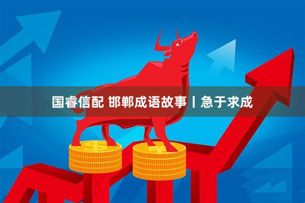 国睿信配 邯郸成语故事丨急于求成